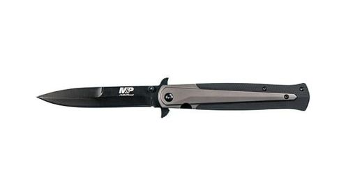 S&W KNIFE M&P DAGGER 4" BLADE BLACK/FDE W/ POCKET CLIP