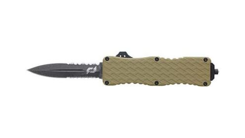 SCHRADE KNIFE UPROAR D/A OTF 3" D2 BAYONET POINT FDE/BLACK