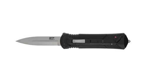 S&W KNIFE M&P OTF 3.5" AUS-8 SPEAR BLADE TIP DOWN W/SAFETY