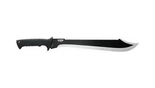 SCHRADE KNIFE DECIMATE SAWBACK MACHETE 14.5" SS/BLACK