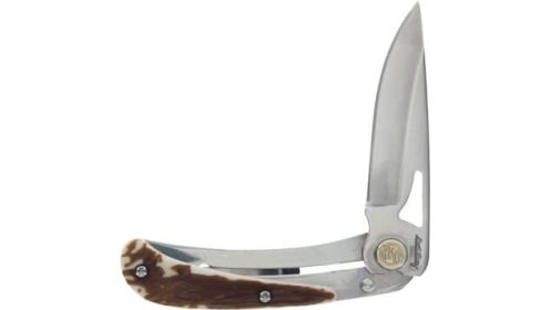 UNCLE HENRY KNIFE 3UH LARGE 2.7" BLADE STAGLON HANDLE SCLS