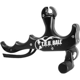 Tru Ball Stalk'R Thumb Release Black 4 Finger with Lanyard
