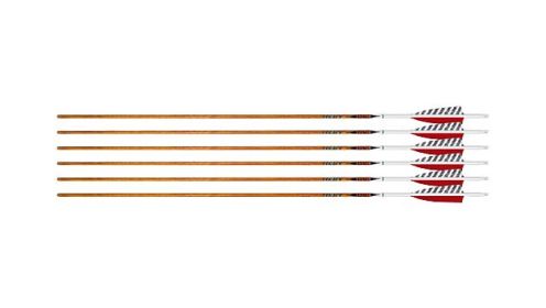 EASTON ARROW 6.5 CARBON LEGACY 500 4" FEATHER LEFT HELI. 6PK