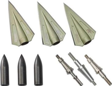 Bear Archery Vws Double Bevel Broadhead Kit  Green