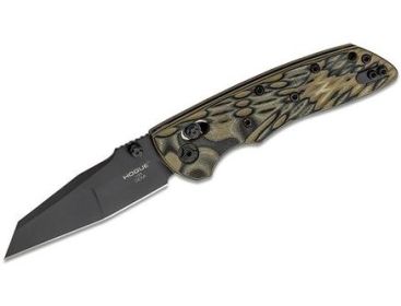 Hogue Deka Able Folding Knife 3.25" Black Mod Wharncliffe Green G-10