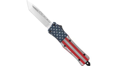 COBRATEC LARGE CTK1 OTF AMERICAN FLAG CRKTE 3" TANTO