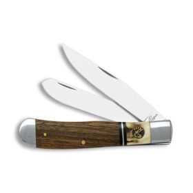 Roper Knife Laredo Stag Trapper 2 Blade 3.25In