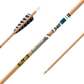 Gold Tip Traditional Xt Arrows - 400 - 5In Barred Feathers - 1/2Dz