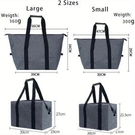 Giant Thermal Grocery Tote – 5.28 Gallon Capacity with Reinforced Handles for Heavy Loads
