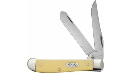 CASE KNIVES YELLOW SYNTHETIC (Option: SMOOTH MINI TRAPPER)
