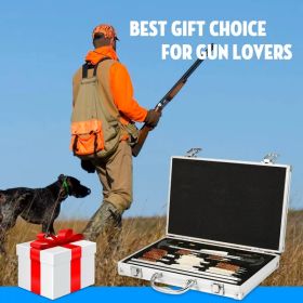 126Pcs Universal Gun Cleaning Kit Gun Cleaning Brushes Mops with Carrying Case for Rifles Pistols Handguns Shotguns (Option: CleaningKit)